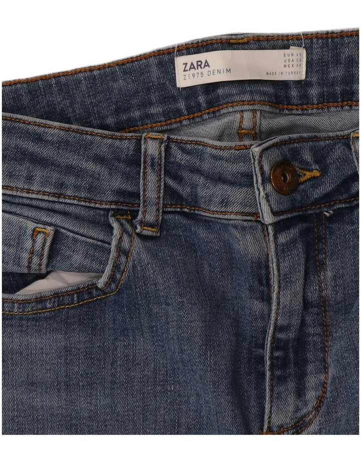 Женские узкие джинсы Zara EU 40 Medium W30 L29 Синие