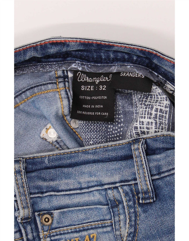 Мужские джинсы Wrangler Skanders Slim W32 L34, синие, хлопок