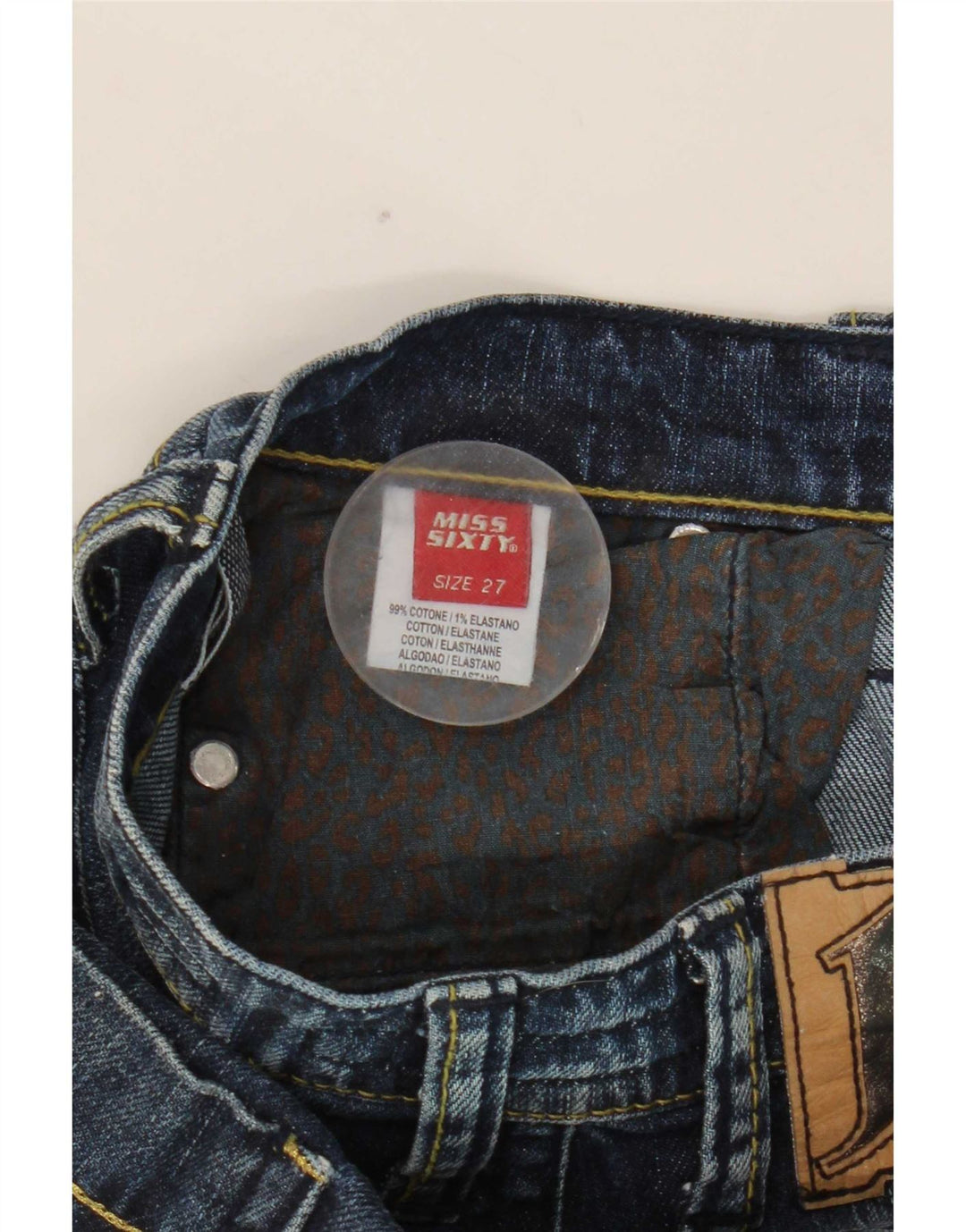 Женские узкие джинсы Miss Sixty W27 L30, синие, хлопок