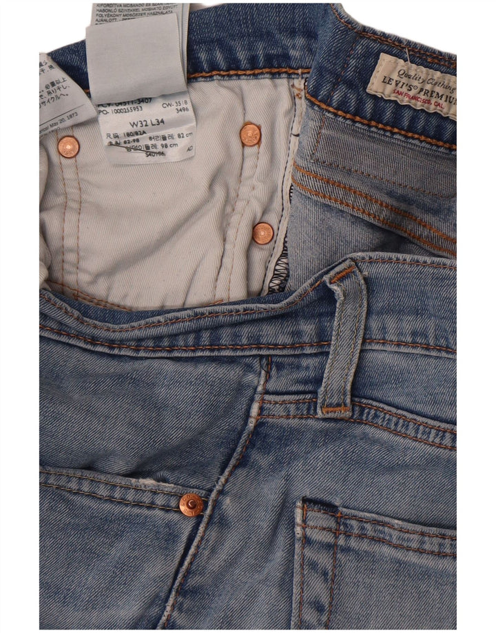 Мужские джинсы Levi's Slim 511 W32 L34 синие, хлопок