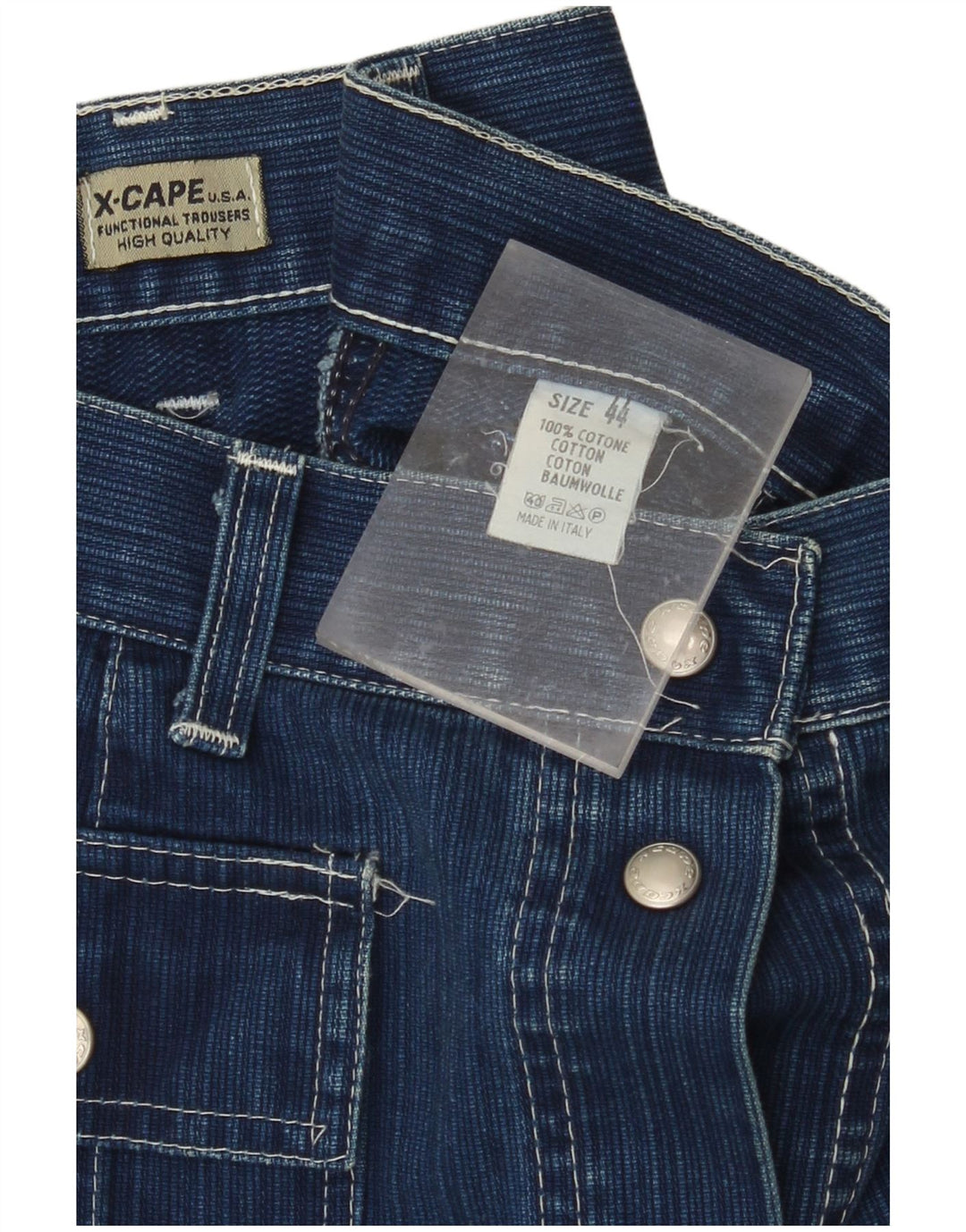 X-CAPE Женская джинсовая макси-юбка с высокой талией IT 44 Medium W26 Синий хлопок