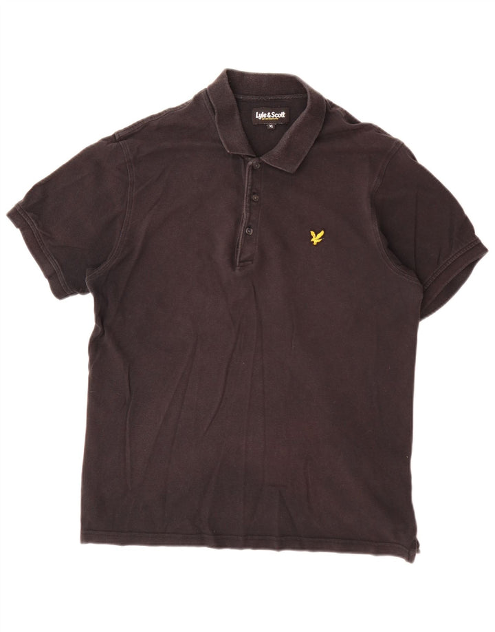 Мужская рубашка-поло Lyle & Scott XL, черный хлопок