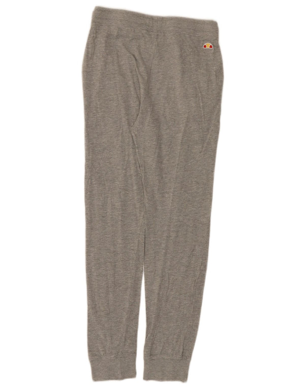 Ellesse Girls Graphic Tracksuit Trousers Joggers 9-10 Years Grey Cotton