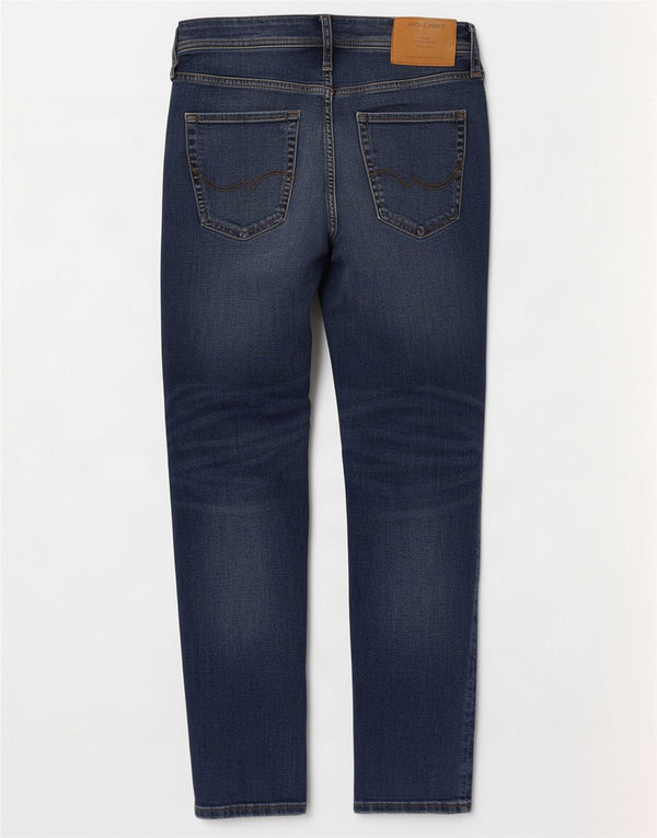 Мужские джинсы скинни Jack & Jones Liam W31 L30, темно-синий, хлопок