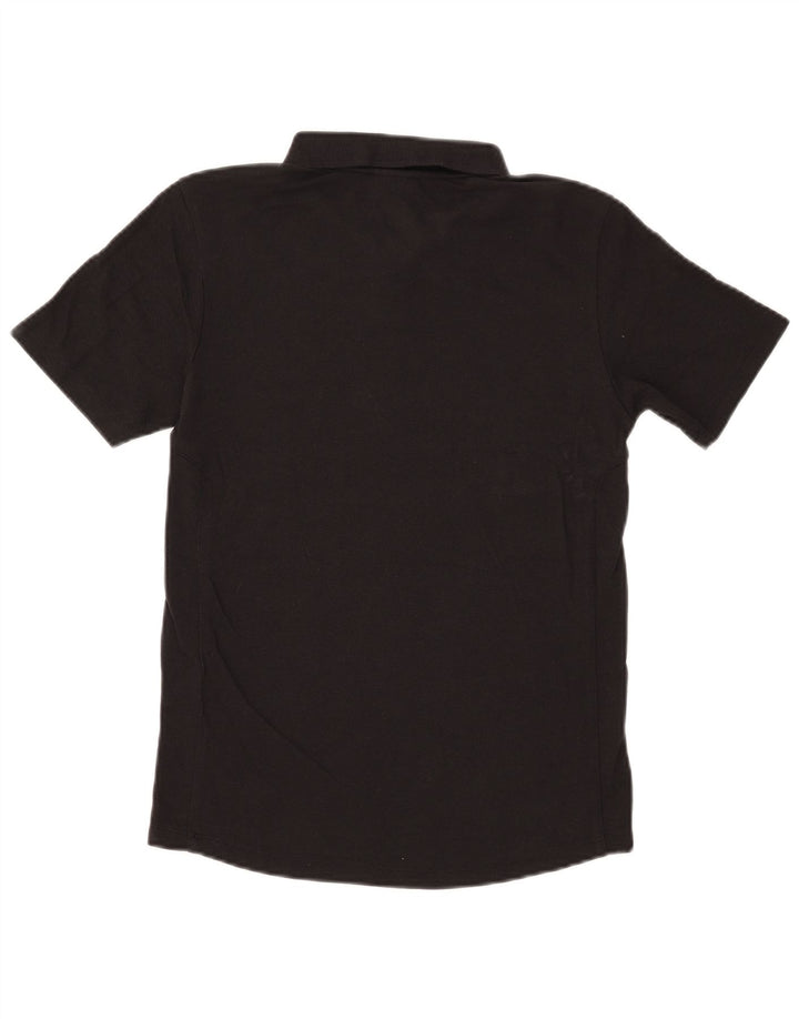 Рубашка-поло Umbro для мальчиков 11-12 лет, большая, черная, хлопковая