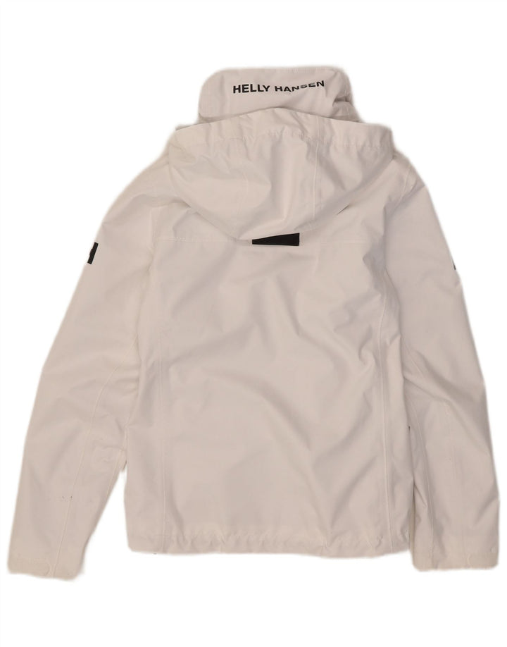 Женская дождевик с капюшоном Helly Hansen UK 10, маленький белый полиэстер