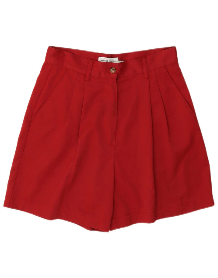 Женские шорты чинос Benetton IT 44 Medium W28 Красный Полиэстер