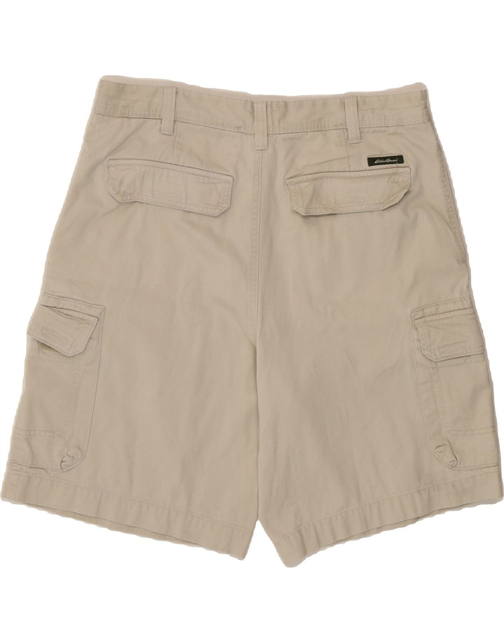 EDDIE BAUER Mens Cargo Shorts W36 Large Beige Cotton Vintage Eddie Bauer and Second-Hand Eddie Bauer from Messina Hembry 