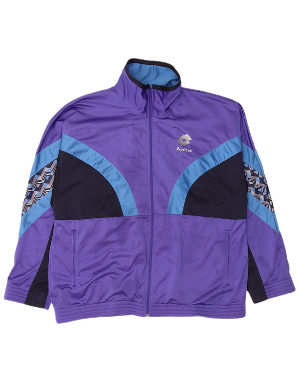Lotto Мужской спортивный костюм Top Jacket XL Фиолетовый с цветными блоками
