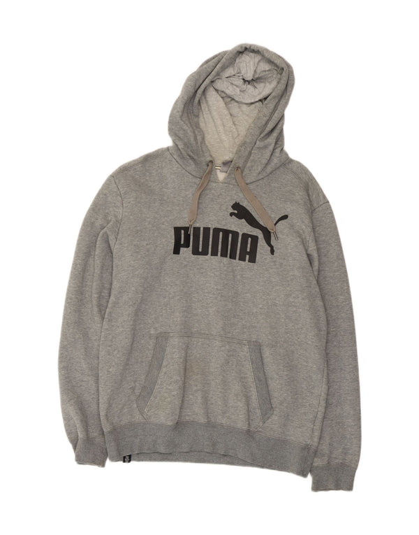 Мужской джемпер с капюшоном Puma серого цвета, хлопок