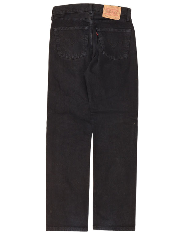 Мужские прямые джинсы Levi's 501 W28 L30, черный хлопок