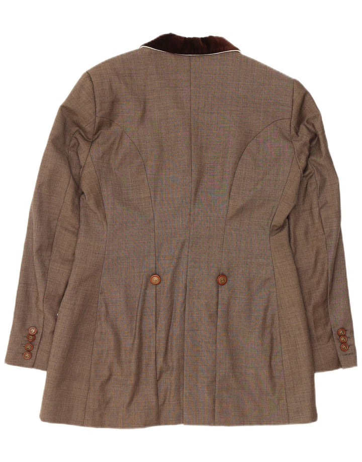 ALESSANDRO ALBANESE Женский пиджак для верховой езды IT 44 Средний Коричневый