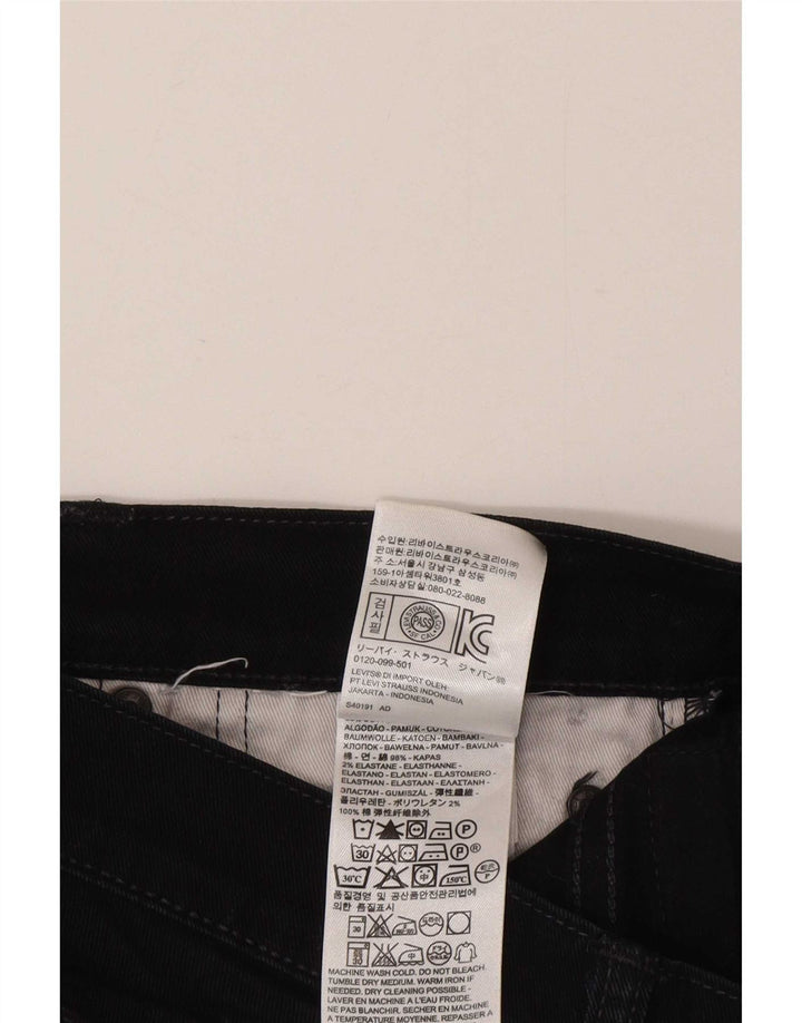 Мужские укороченные прямые джинсы Levi's W31 L25, черный хлопок