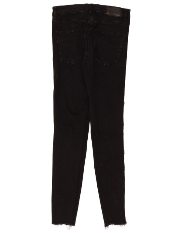 Женские джинсы скинни Zara EU 38, маленькие W28 L28, черные