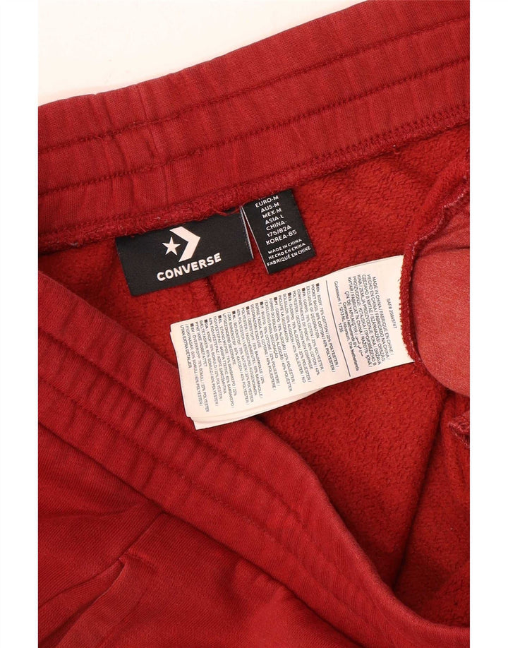 Мужские спортивные брюки Converse Joggers среднего размера, красные, хлопковые