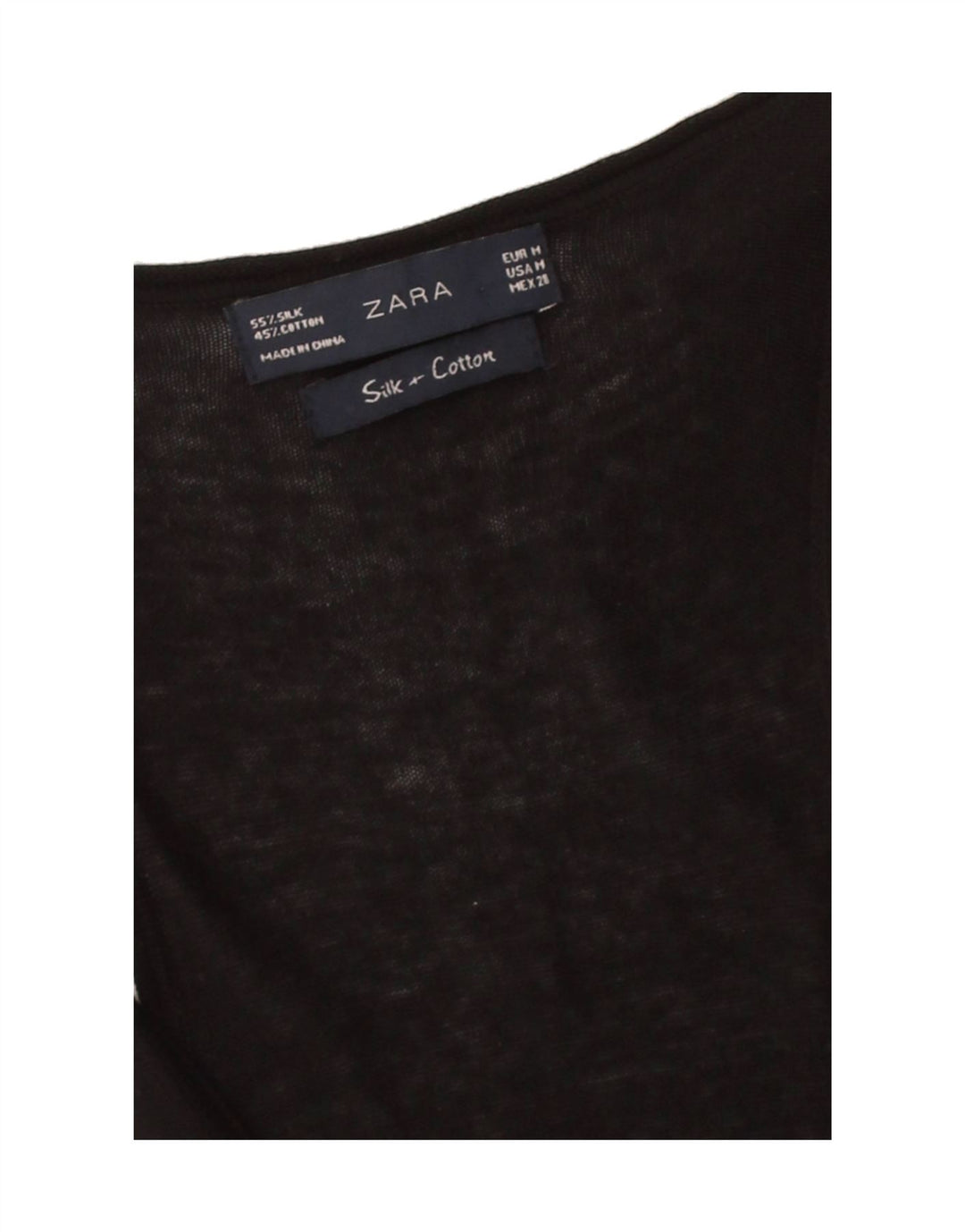 ZARA Womens Sleeveless A-Line Dress UK 12 Medium Black Silk Vintage Zara and Second-Hand Zara from Messina Hembry 