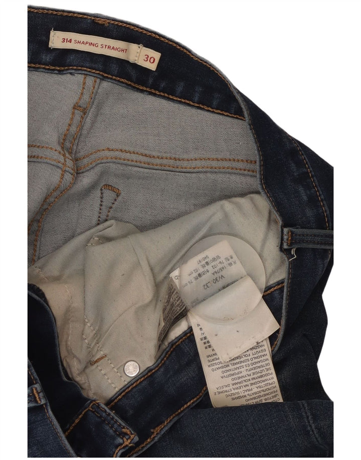 Женские прямые джинсы Levi's 314 W30 L32, синий хлопок