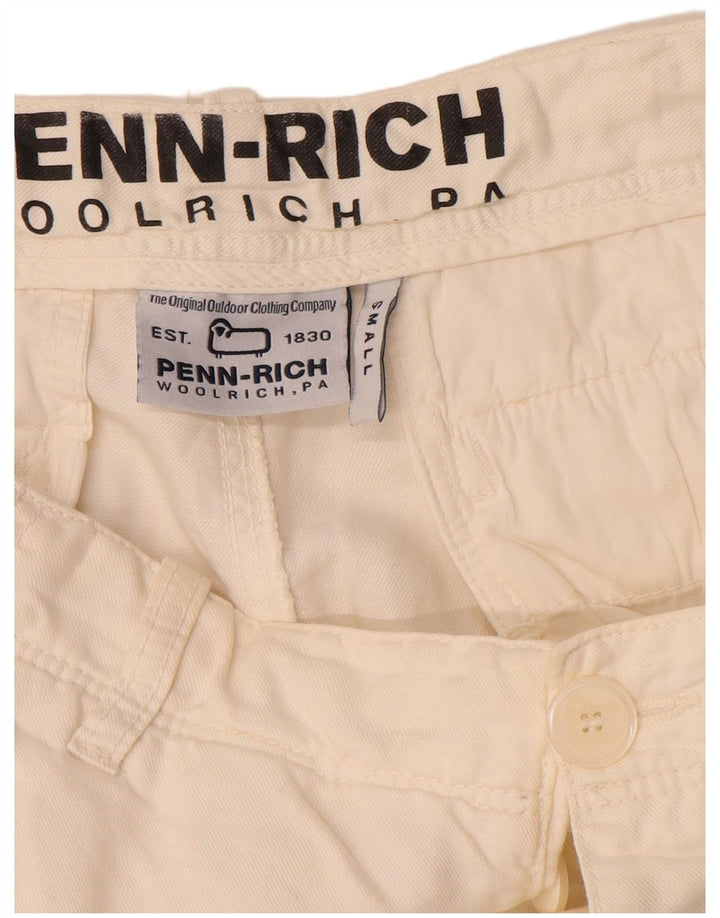 Мужские шорты карго Woolrich Penn-Rich с рисунком, маленькие W29, белый лен