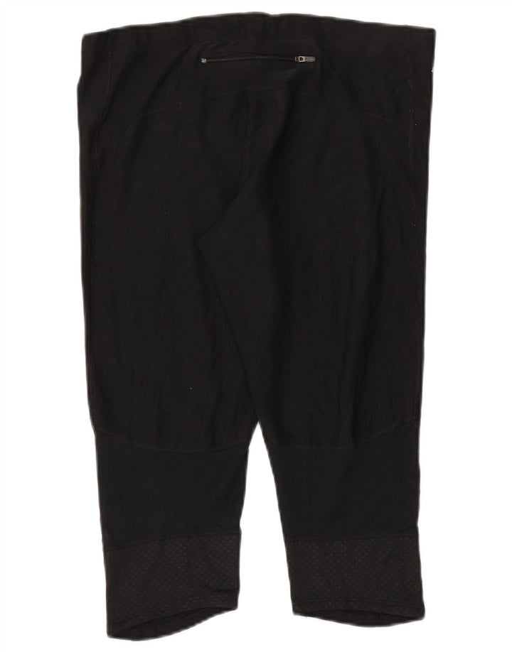 Женские леггинсы-капри Nike Dri Fit UK 18 XL, черный полиэстер