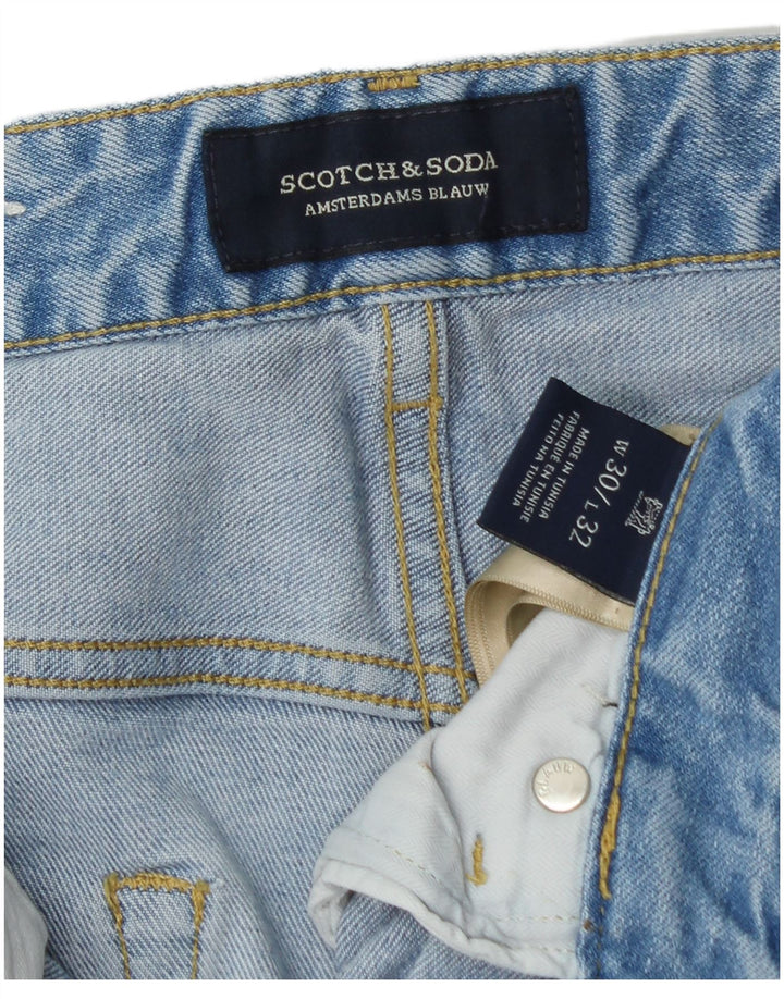Мужские зауженные джинсы Scotch & Soda Ralston W30 L32, синий хлопок