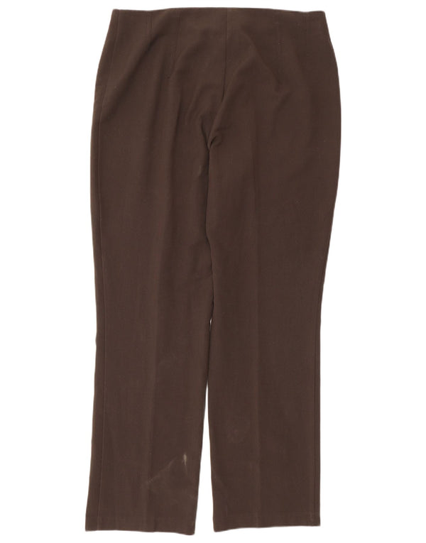 Женские прямые повседневные брюки Marks & Spencer UK 14 Medium W32 L30 Коричневые