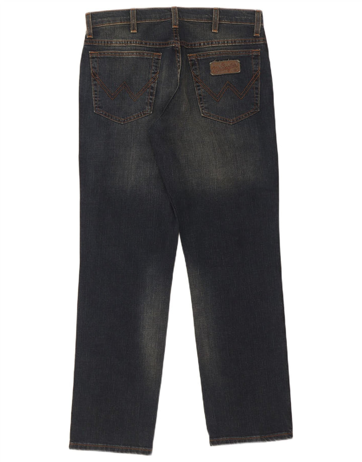 Мужские прямые джинсы Wrangler Texas Stretch W32 L30 темно-синие