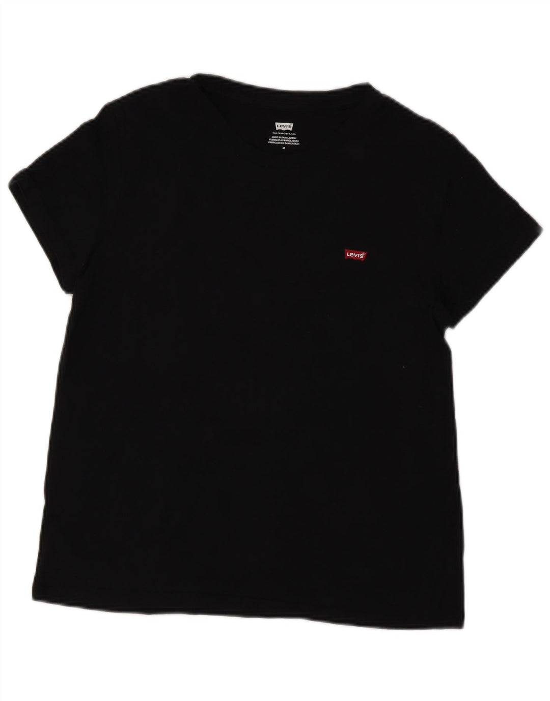 Женская футболка LEVI'S Top UK 12, средний черный хлопок