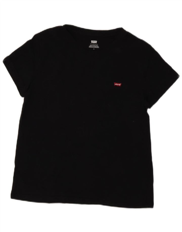 Женская футболка LEVI'S Top UK 12, средний черный хлопок