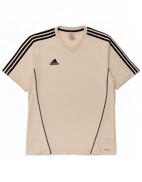 Мужская футболка Adidas Climalite, большой белый полиэстер