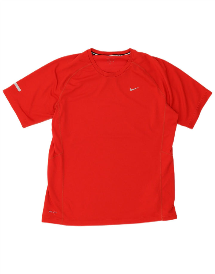 Мужская футболка Nike Dri Fit, большой красный полиэстер