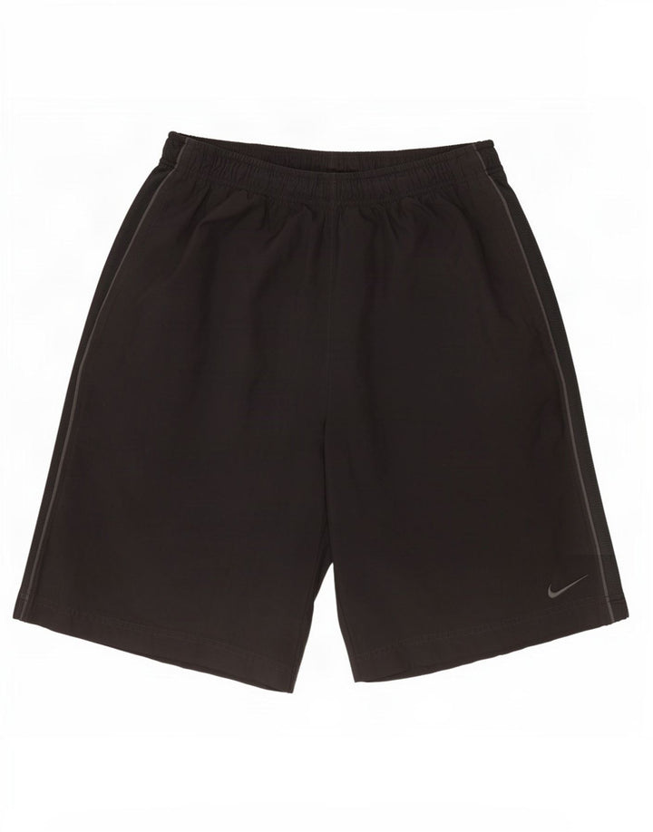 Мужские спортивные шорты Nike Dri Fit, большие черные, полиэстер