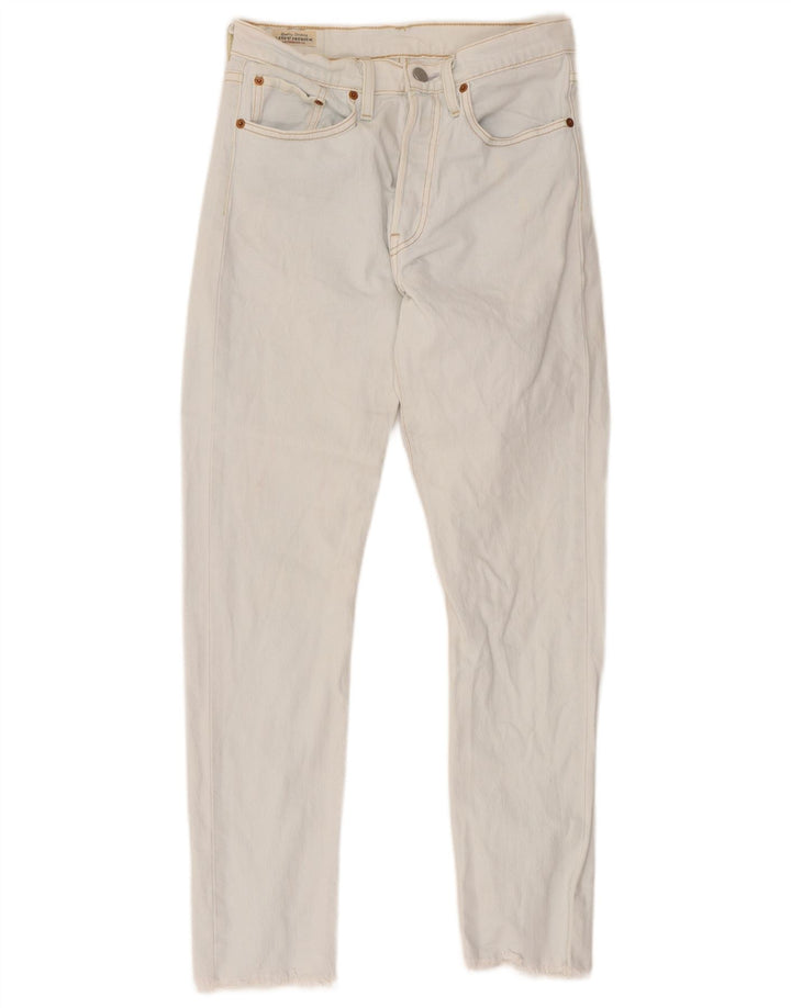 Женские джинсы Levi's 501 Slim W27 L28, белый хлопок