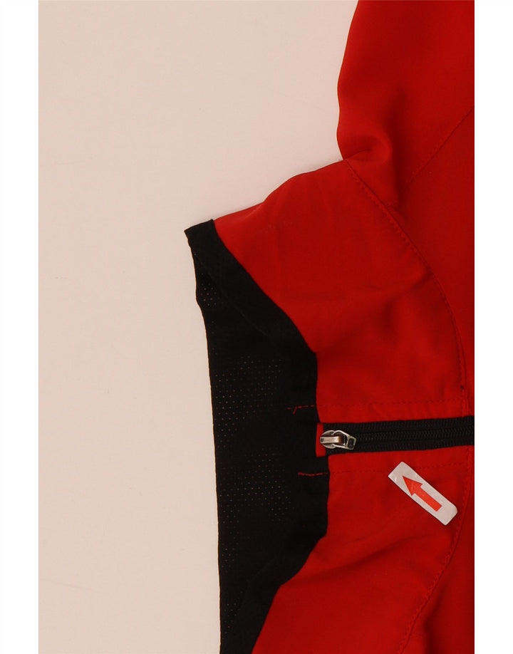 Женская спортивная куртка The North Face UK 14, средний красный цвет с цветными блоками