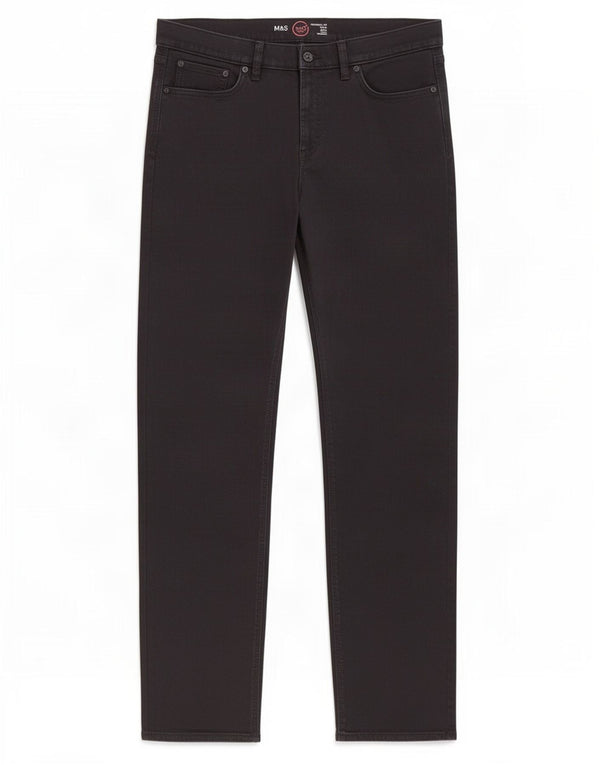 Мужские прямые джинсы Marks & Spencer W36 L33, черный хлопок