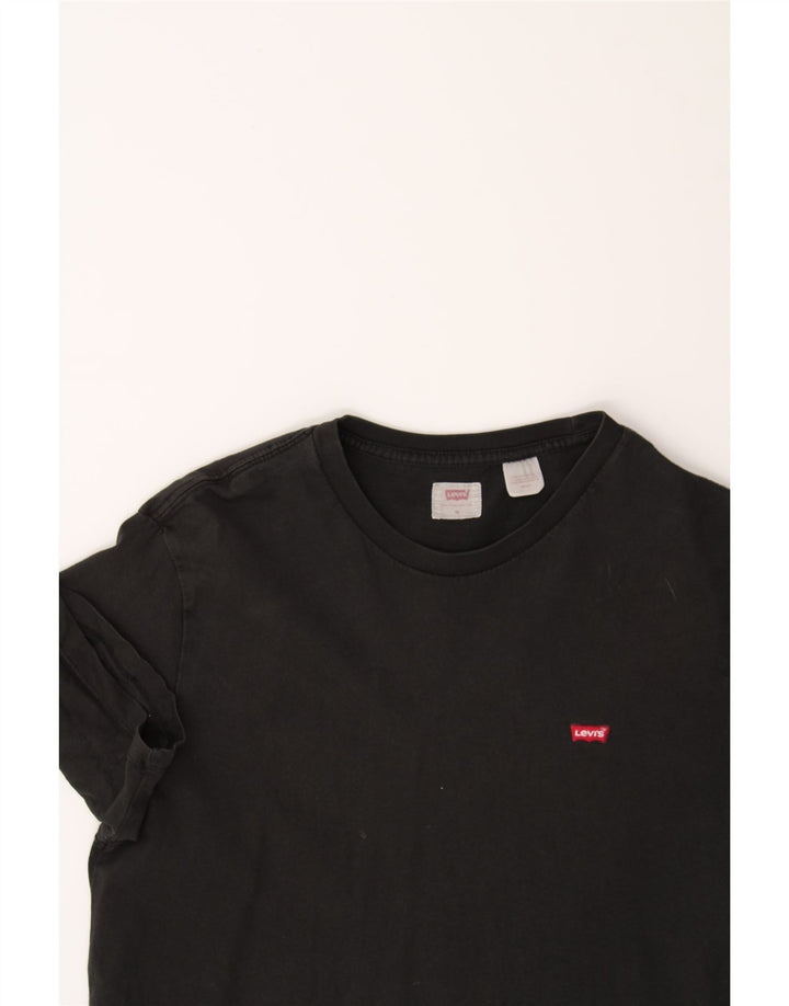 LEVI'S Mens T-Shirt Top Medium Black Cotton Vintage Levi's and Second-Hand Levi's from Messina Hembry 