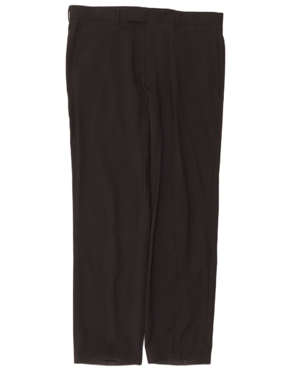 Мужские прямые брюки Hugo Boss W36 L33 черные