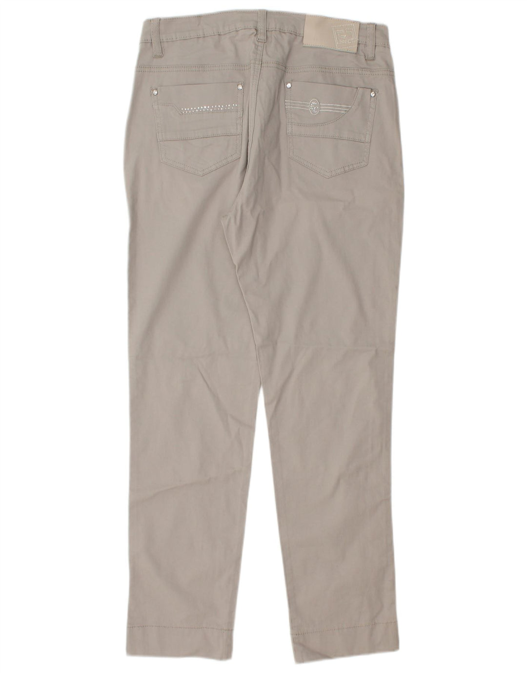 Emanuela Costa Женские узкие повседневные брюки W30 L28 Серые хлопковые