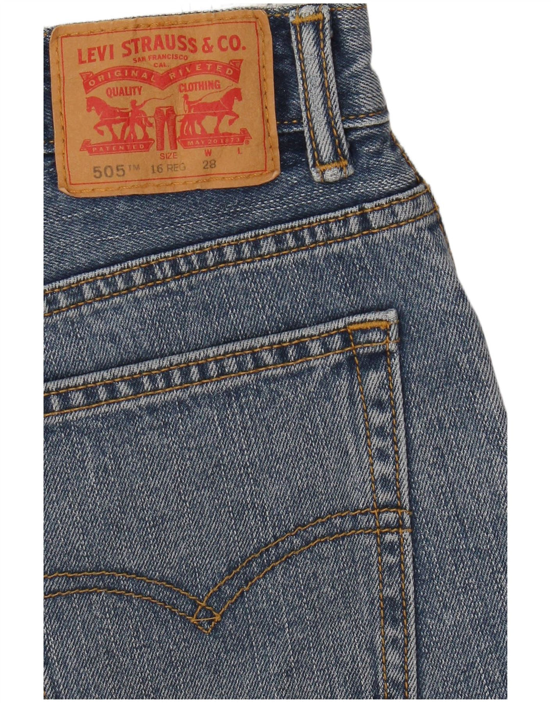 Джинсовые шорты Levi's Boys 505 15–16 лет W28, синий хлопок