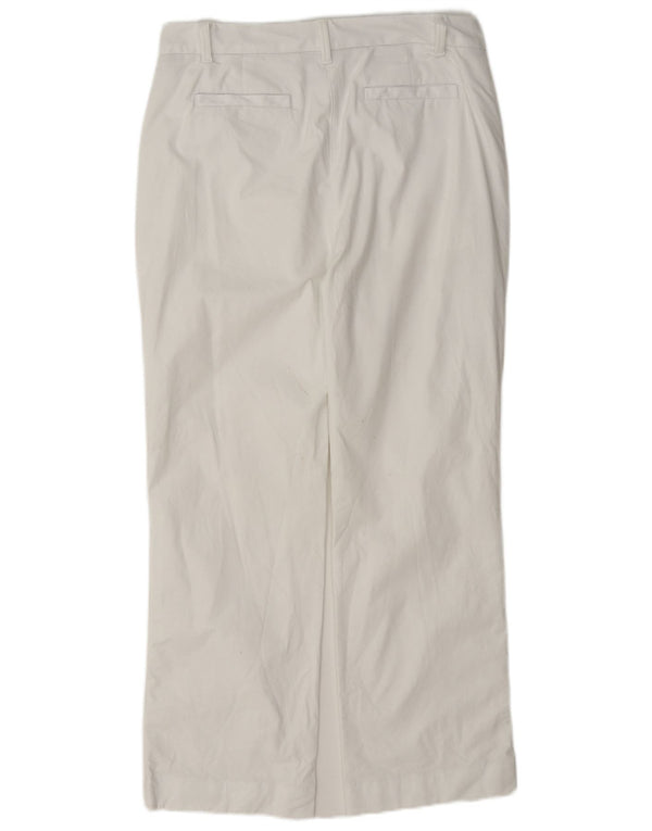 Женские прямые брюки чинос Marks & Spencer UK 12, средние W30 L28, белые