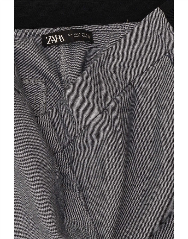 Женские капри Zara, большие W30 L23, синие, полиэстер