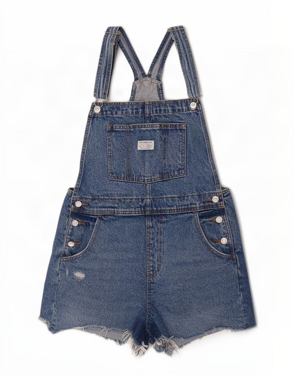 Levi's Womens Dungarees Denim Shorts Medium W32 Blue Cotton