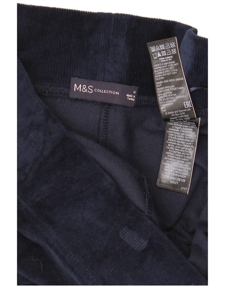Женские леггинсы Marks & Spencer UK 16, большой размер, темно-синий, хлопок
