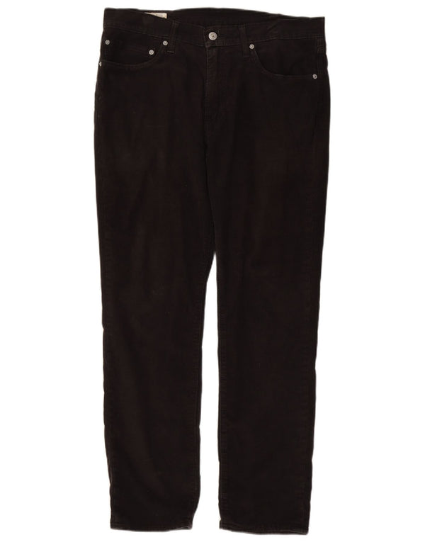 Мужские прямые вельветовые брюки Levi's W34 L30, черный хлопок