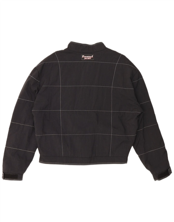 Мужская гоночная куртка Formula One UK 42 XL, нейлоновая черная клетка в клетку