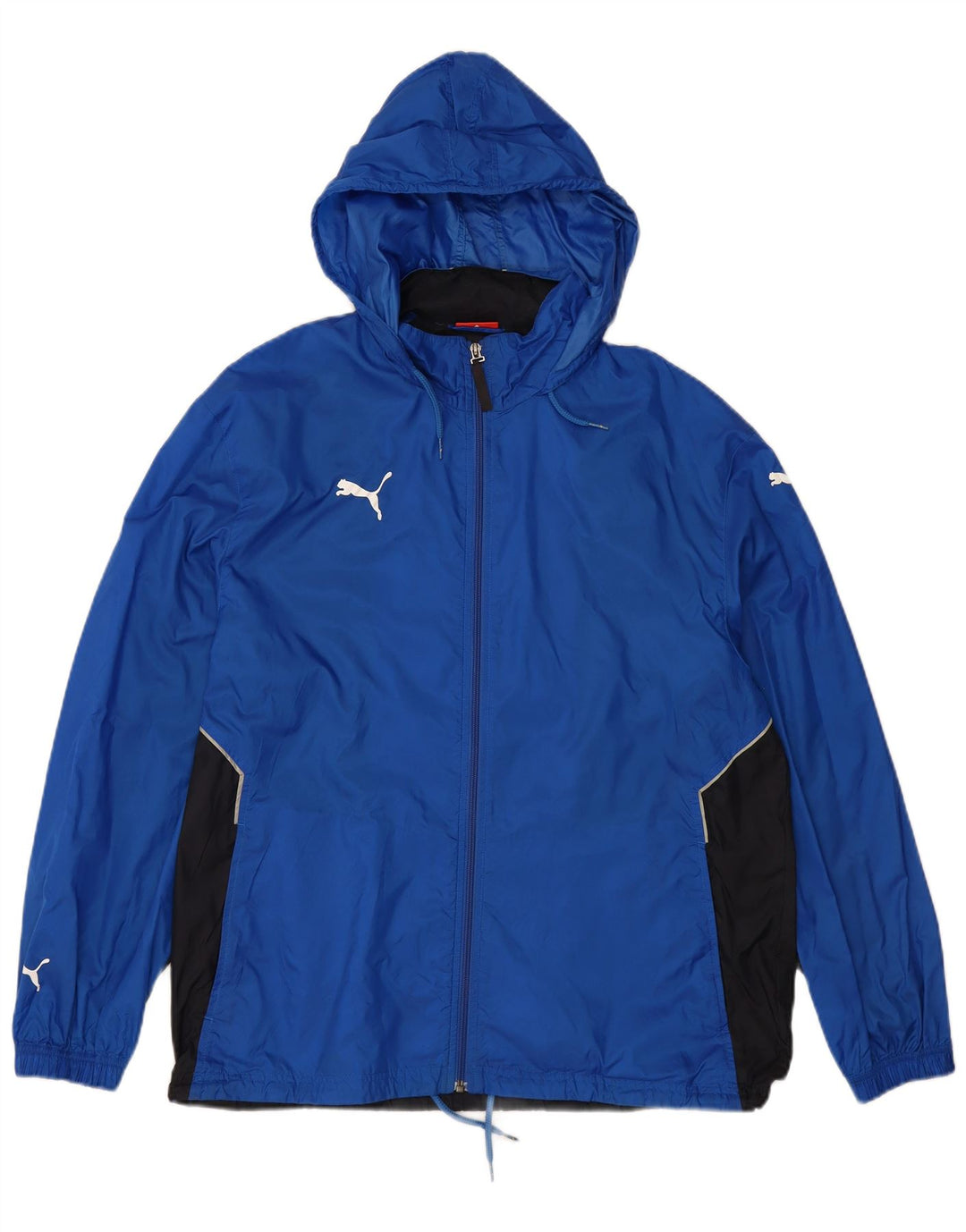Мужская дождевик с капюшоном PUMA UK 38 Medium Blue Colourblock