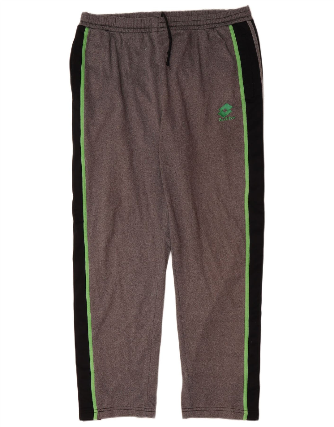 Мужские спортивные брюки Lotto UK 40/42, большие серые, полиэстер с цветными блоками