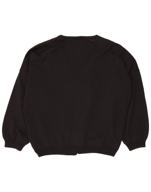 Винтажный мужской свитер-кардиган с рисунком 3XL, серый пэчворк из вискозы