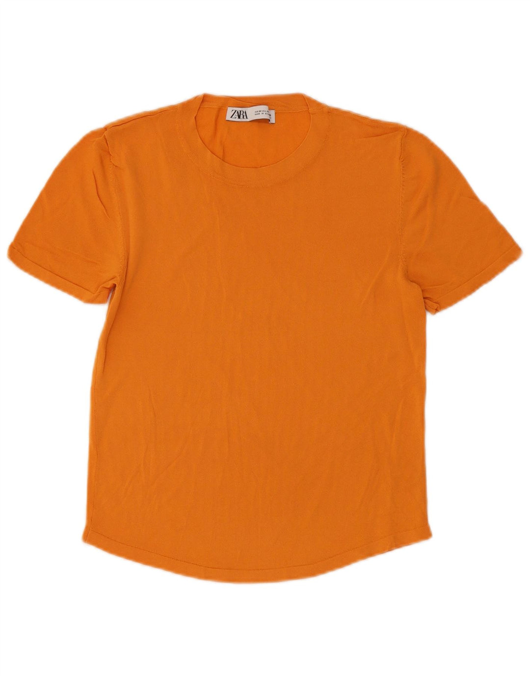 Женская футболка Zara Top UK 12 Medium Orange