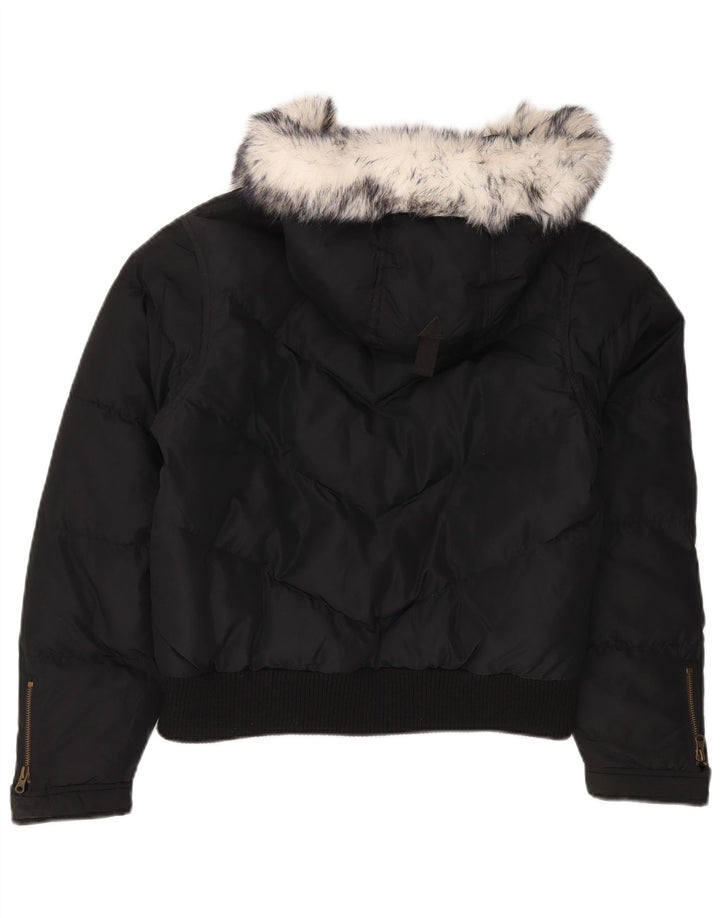 Женская стеганая куртка BRUGI UK 14, большая, черная, полиэстер