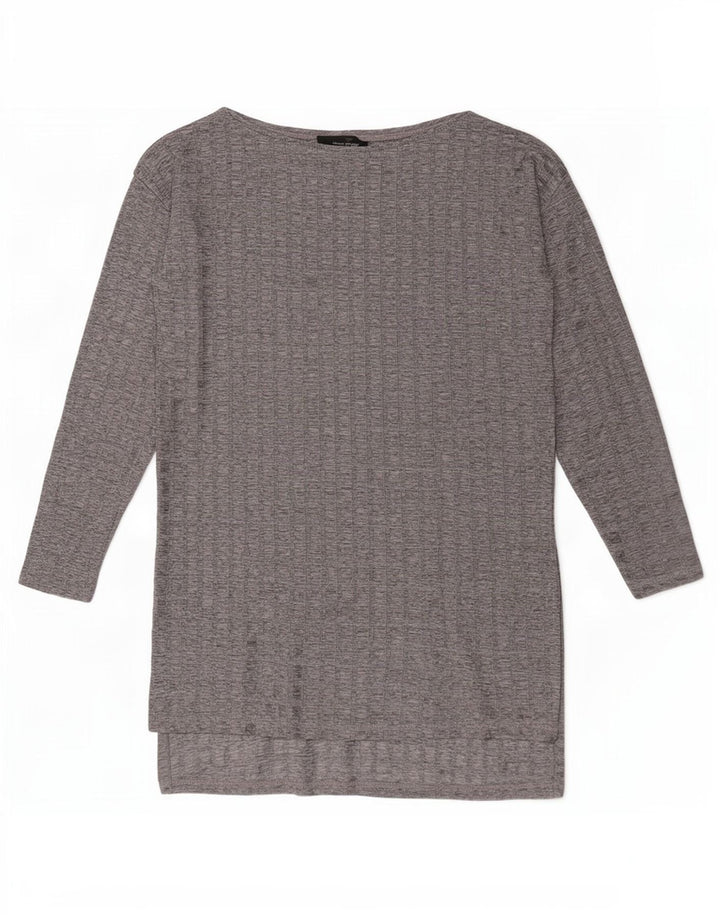 Женская туника с длинными рукавами Zara UK 10, маленькая серая клетка